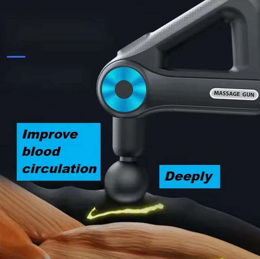 Pulsevia™ Deep Tissue Massage Gun | 9‑Head Muscle Recovery Device